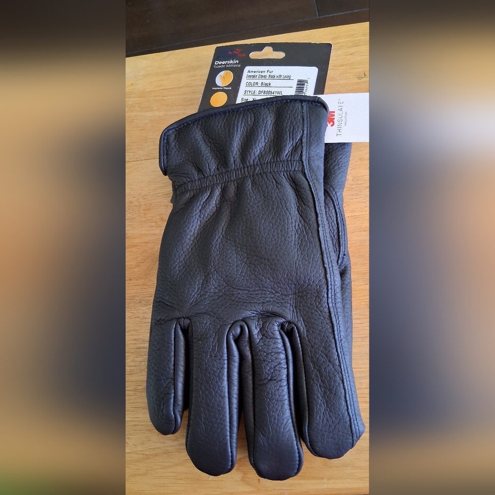 Genuine Deerskin Leather Gloves XL - Picture 5 of 11